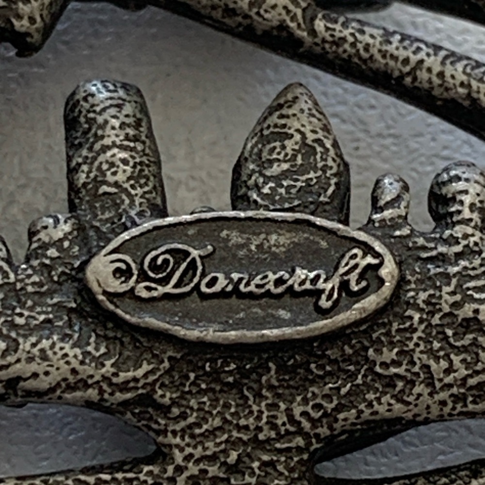 Vintage Danecraft Cruise Ship Travel Passport Dangle Pewter Pin Brooch - Picture 7 of 7